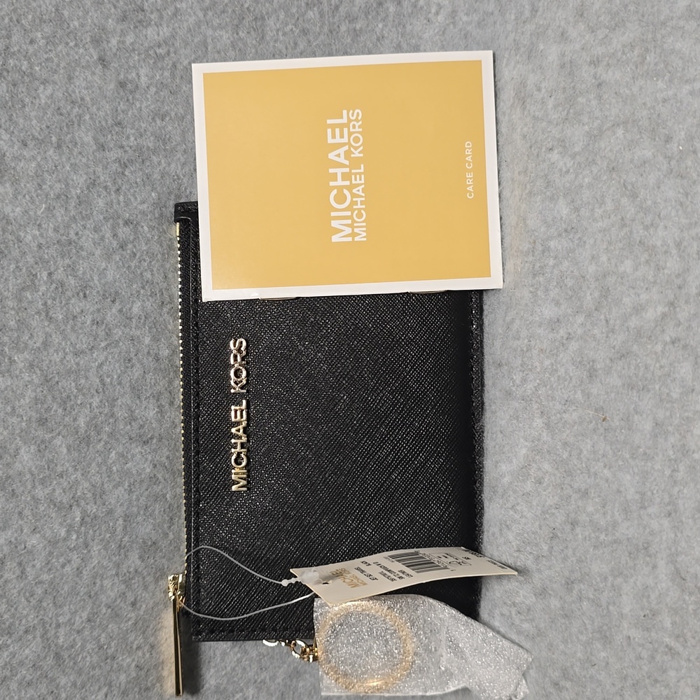Michael Kors Leather Jet Set Travel Coinpouch/Card Case NWT - Picture 5 of 7